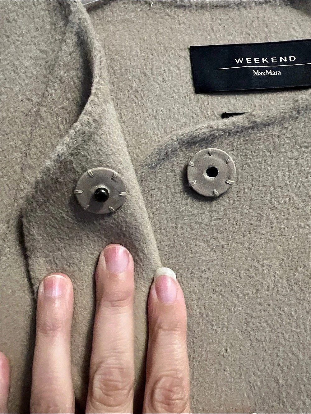 Weekend Max Mara Beige Snap-Front Jacket - Picture 5 of 8
